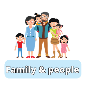 Spanish vocabulary exercises about the family