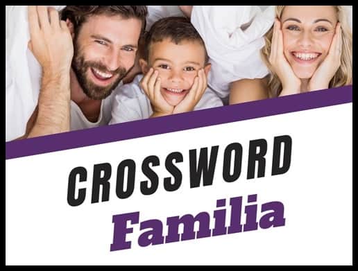 Spanish Online Crossword about the Members of the Family