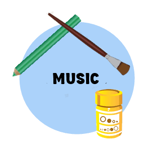Spanish Coloring Worksheets about Music