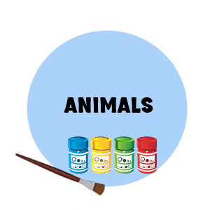 Spanish Coloring Worksheets about the Animals