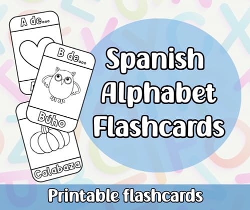 Printable Spanish Alphabet Flashcards