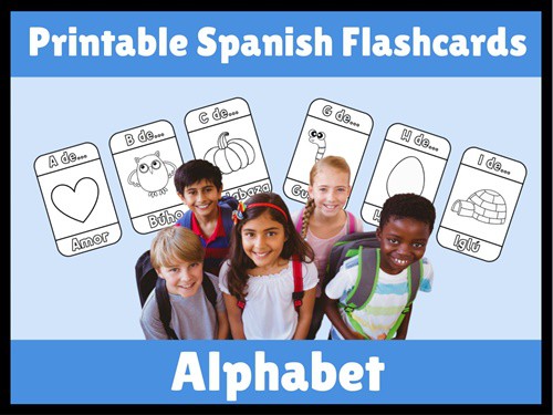 Printable Spanish Alphabet Flashcards