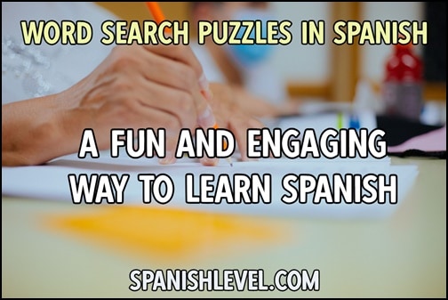 Printable Spanish Word Search Puzzles | Spanish Level