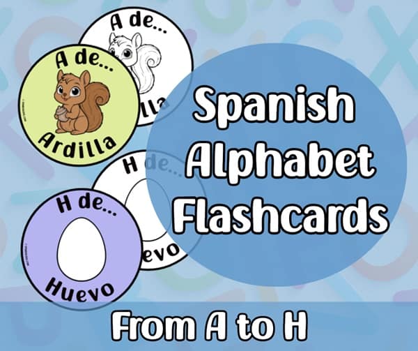 Spanish Alphabet Flashcards PDF 1
