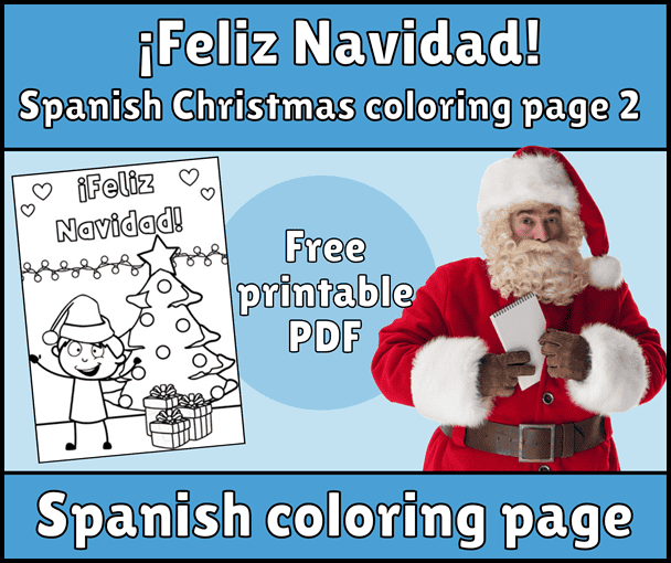 Spanish Christmas Coloring Pages Spanish Level